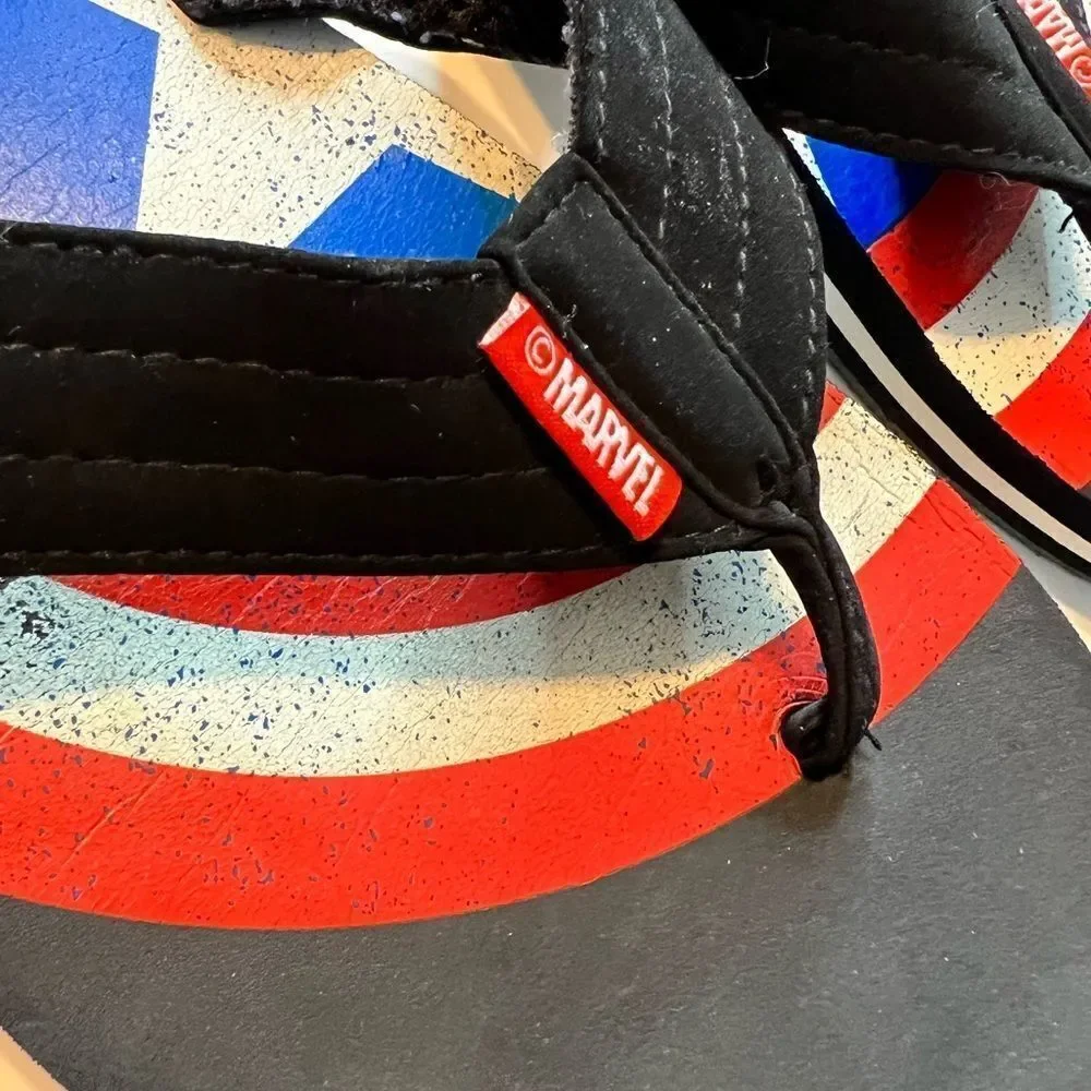 Captain America’s Flip Flops Size 11